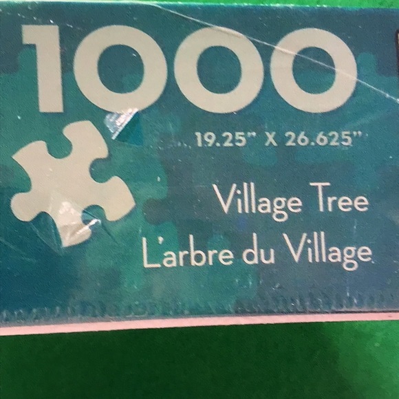 New 1000 Piece Jack Pine Village Tree Christmas Puzzle - Picture 5 of 5